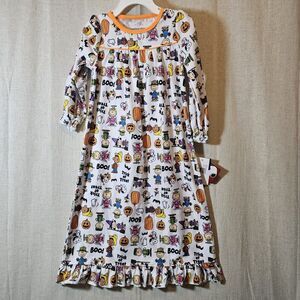 NWT Peanuts Snoopy Halloween Flannel Nightgown Girls Size 2T Youth Modest